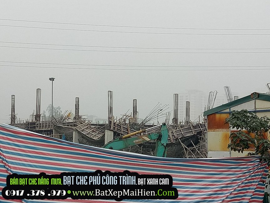 Bạt Xanh Cam Chính Hãng, Bạt Che Phủ Công Trình, Bạt Che Phủ Công Ty