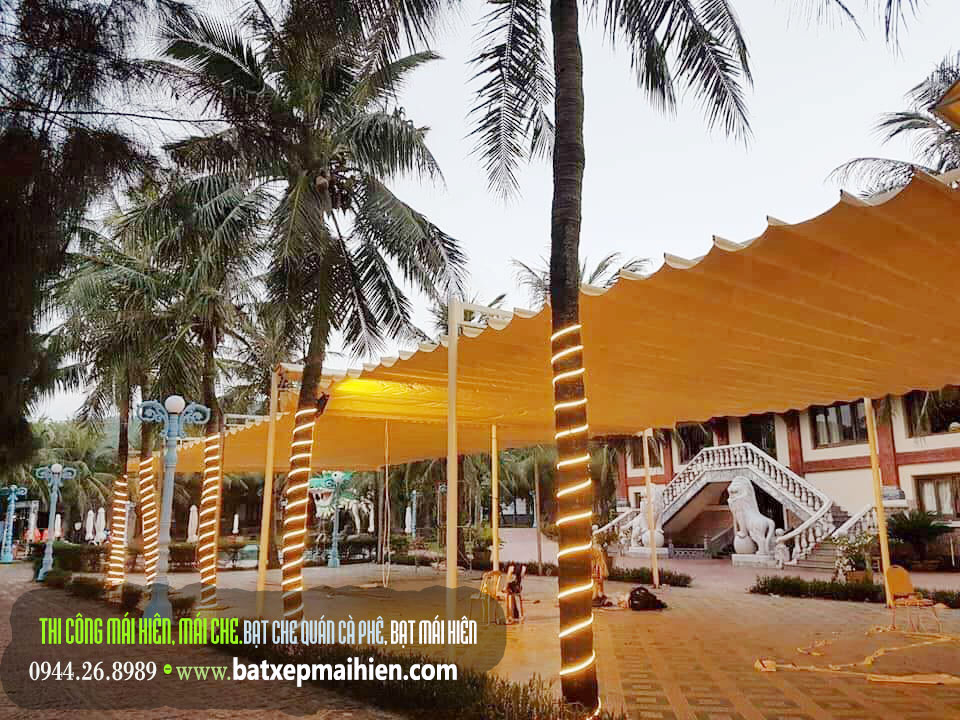 Mái Hiên Di Động Quán Cafe Cà Phê , Thi Công Lắp Đặt Báo Giá