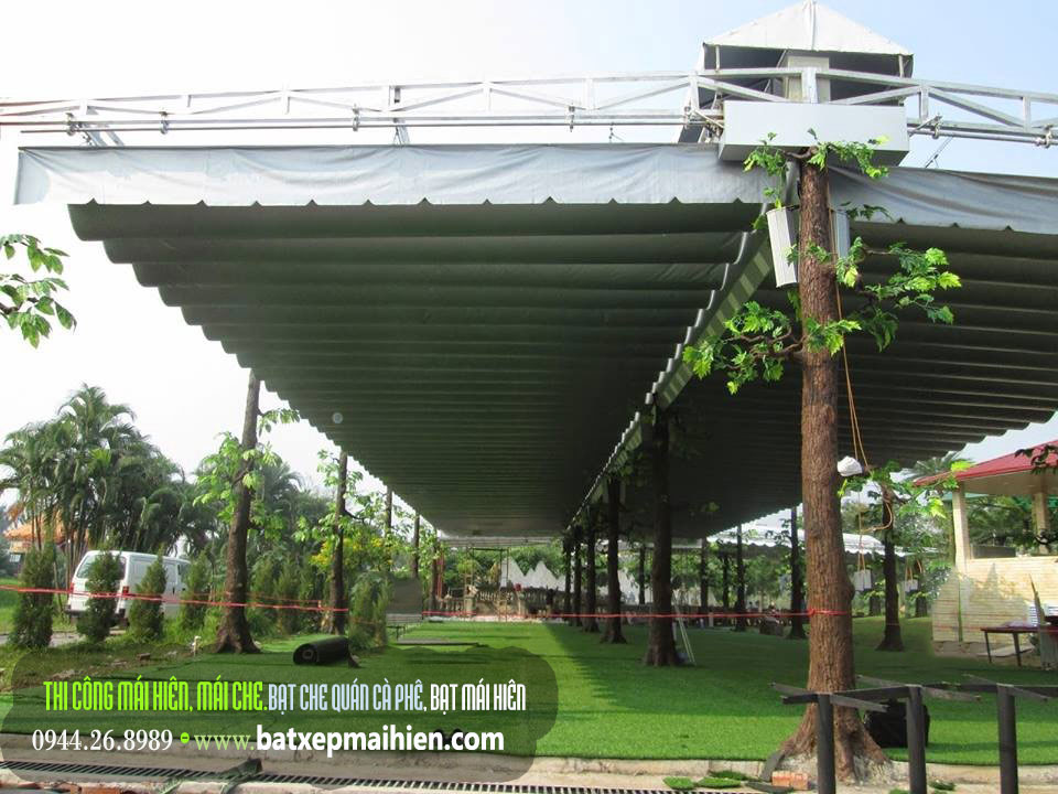 Mái Hiên Di Động Quán Cafe Cà Phê , Thi Công Lắp Đặt Báo Giá