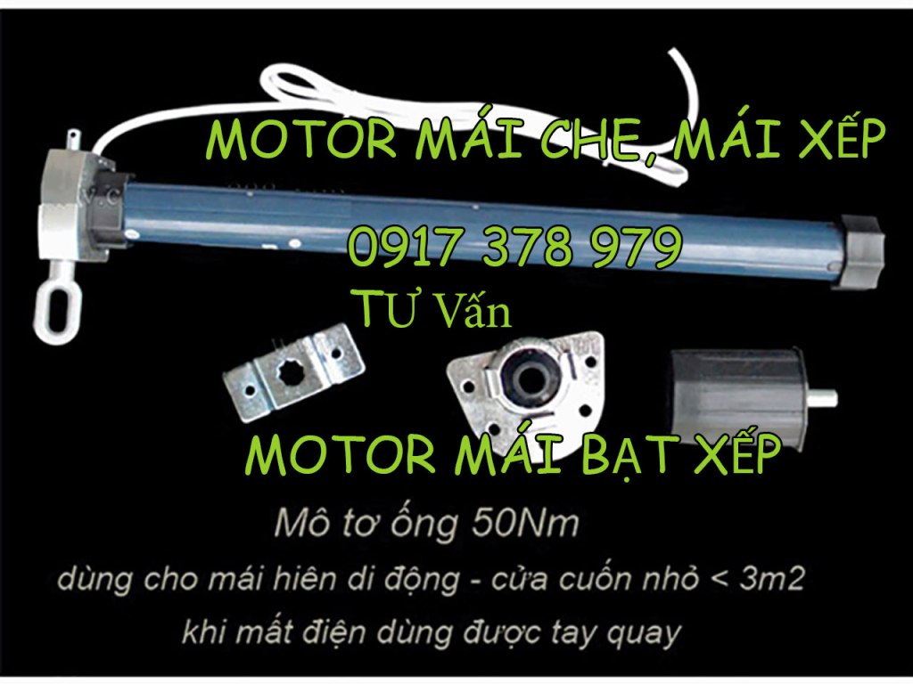 Cung cấp motor mái bạt cuốn mái bạt kéo xếp di động chính hãng Giá Rẻ