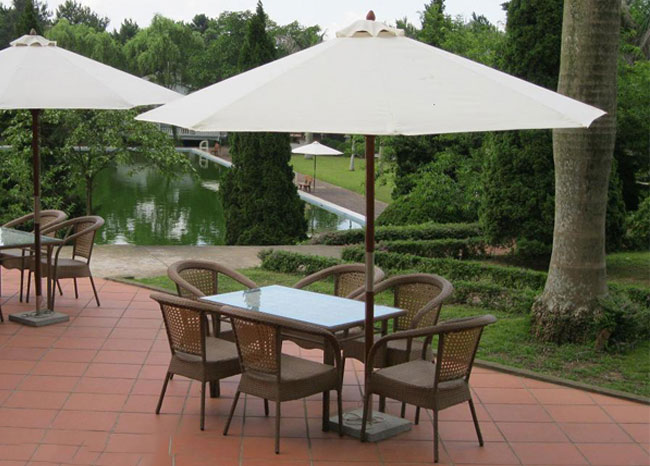 Vải Bạt Dù Che Nắng Ngoài Trời Giá Rẻ, Dù Che Lệch Tâm Đồng Tâm Tròn Vuông